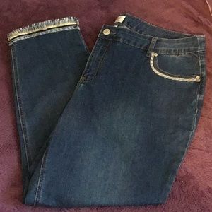 NWOT Premium Denim POSO Casual Blue Jean Women’s Capris